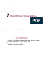 Field Effect Transistors: Dr. Naser Qamhieh UAEU / Department of Physics 1