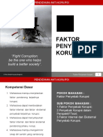 Faktor Penyebab Korupsi