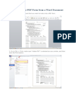 Fillable PDF Form From A Word Document