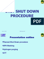 Unit Shut Down Procedure