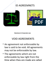 Void Agreemnets: Business & Corporate Law