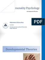 Personality-IX Developmental Theories