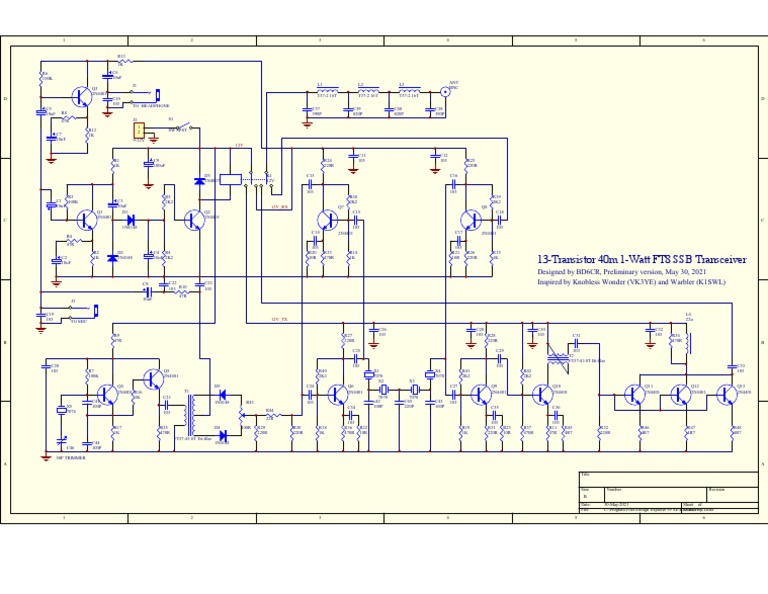 40m 1-Watt FT8 SSB Transceiver Design | PDF