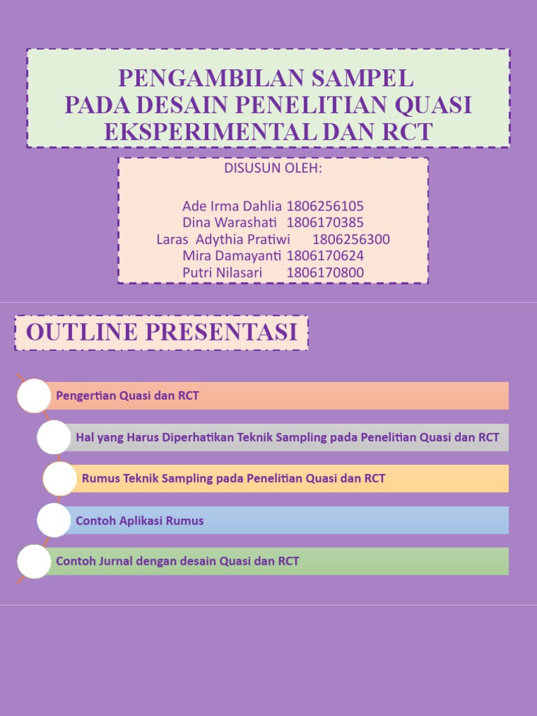 Teknik Sampling Quasi dan RCT | PDF
