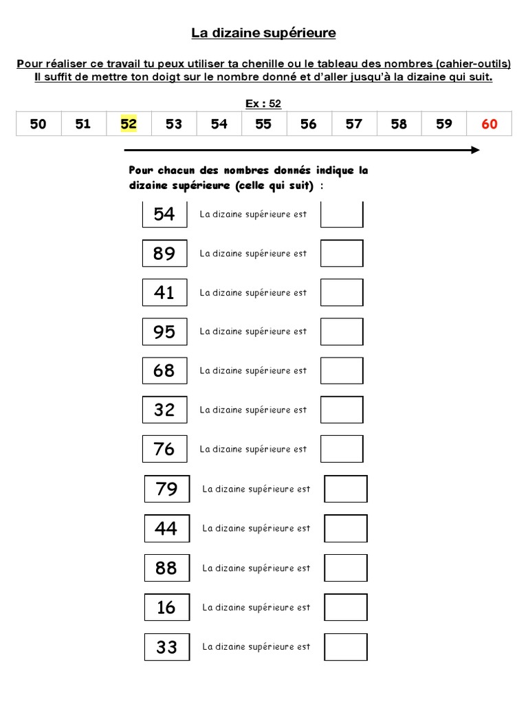 Compléments à la Dizaine Supérieure | PDF | Méthodes et références ...