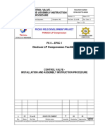 Onshore LP Compression Facilities: Control Valve - Installation and Assembly Instruction Procedure