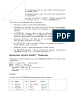 Subqueries With The SELECT Statement: Example