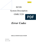 ECOS Error Codes - 5220