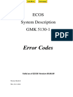 ECOS Error Codes 5130-1