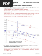 Diagrammes potentiel-pH et exercices | PDF | Blanchiment (chimie) |  Physique applique et interdisciplinaire