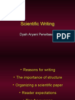 Scientific Writing Scientific Writing