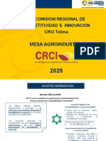 Presentacion Crci Tolima Mesa Agroindustria 5112020