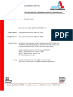 Chemical Piping System Natural Ethylene Chlorotrifluoroethylene (ECTFE)