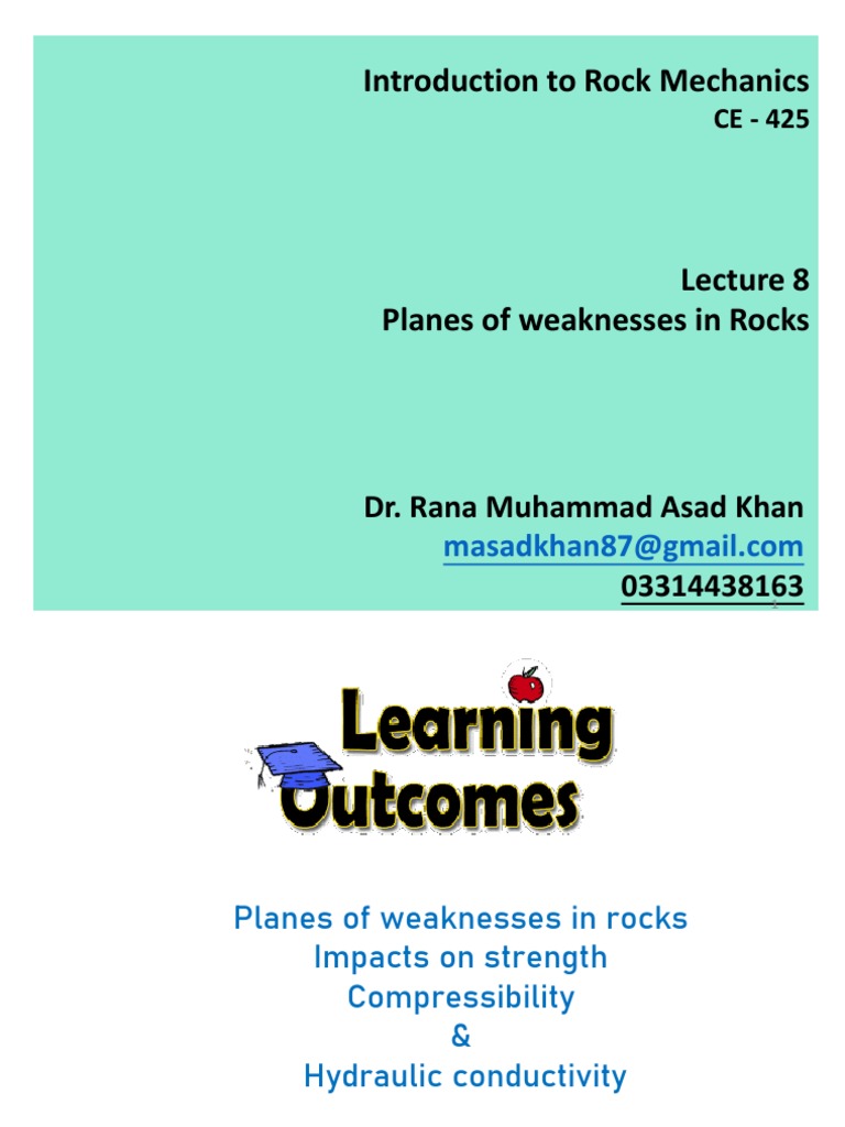 Lec 8 Planes of Weaknesses in Rocks | Download Free PDF | Fault ...