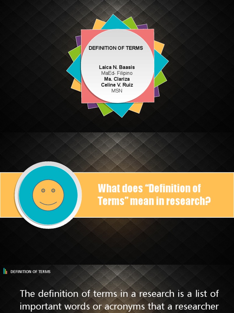 Definition of Terms in Research | PDF | Definition | Concept