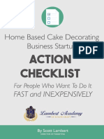 Home Based Cake Business Action Checklist
