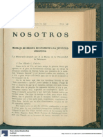 NOSOTROS - Año XV. T.38. Num. 146 (Julio 1921) - Mensaje de Unamuno A La Juventud Argentina