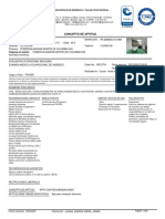 Concepto de Aptitud: Examen Medico Ocupacional de Ingreso