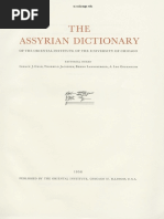 Tha Assyrian Dictionary of Chicago University Volumen 4