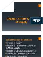 Chapter - 5 Time & Value of Supply