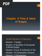 Chapter - 5 Time & Value of Supply