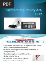 Payment of Gratuity Act, 1972