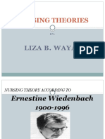 Nursing Theories: Liza B. Wayas
