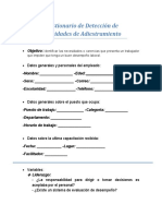 Cuestionario de Deteccion de Necesidades de Adiestramiento ESTHER