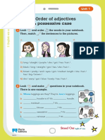 Order of Adjectives & Possessive Case