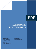 Habib Bank Limited (HBL) : Submitted By: Submitted To
