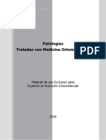 Patologias Tratadas Con Medicina Ortomolecular