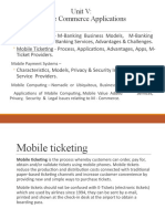 Unit-V Mobile Ticketing