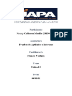 Tarea 2 de Pruebas de Aptitudes e Intereses