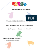 02udicom Evaluación de La Competencia Curricular Lengua Castellana y Literatura (La Lengua Como Objeto de Conocimiento)