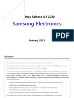 Samsung Electronics: Earnings Release Q4 2020