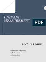 Topic 1: Unit and Measurement