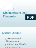 Topic 3: Kinematics in One Dimension