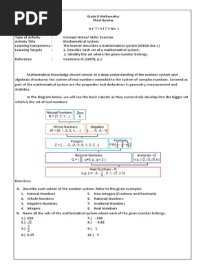 Grade-8 (Third Quarter)