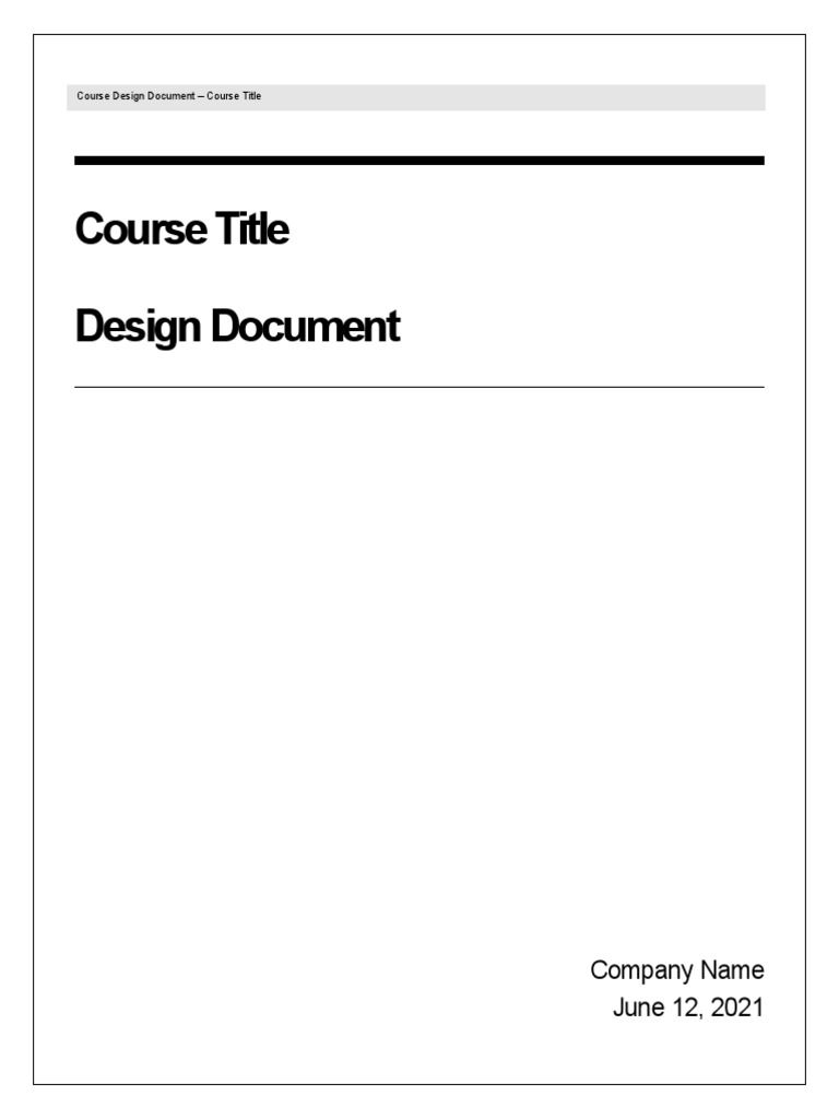 Course Design Template PDF Adobe Flash Information Age