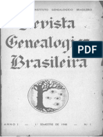 Revista Genealógica Brasileira - Ano 1 - 1º Semestre de 1940 - #1
