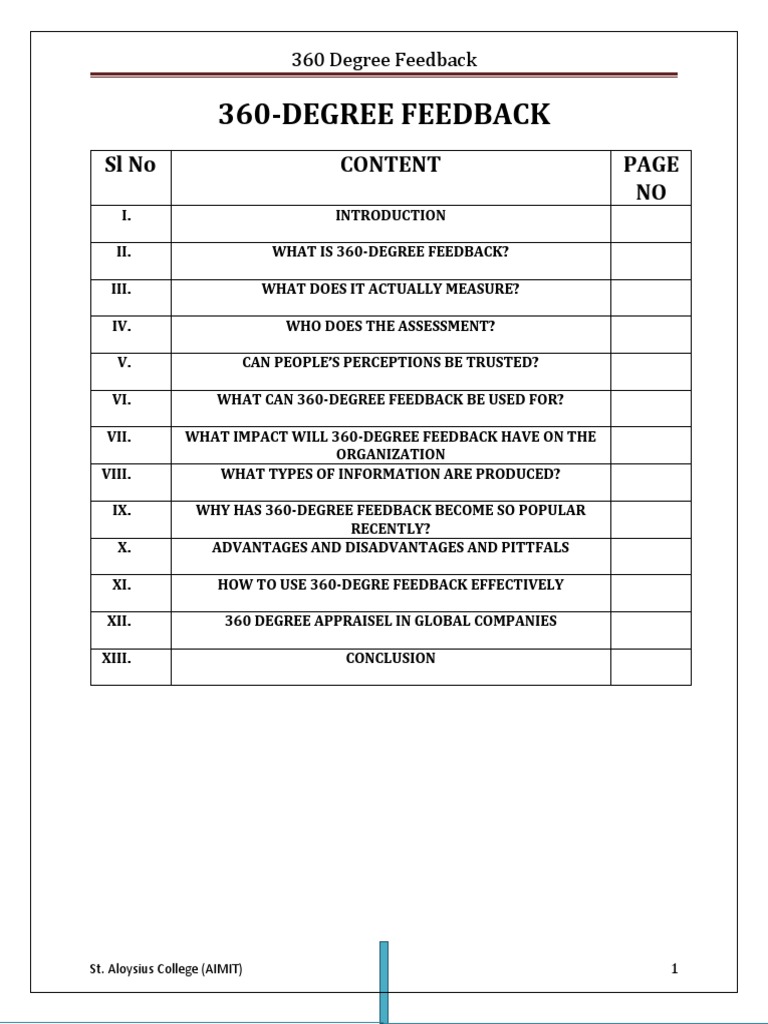 360 Degree Feedback Performance Appraisal Employment