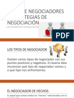 Tipos de Negociadores y Estrategias de Negociación