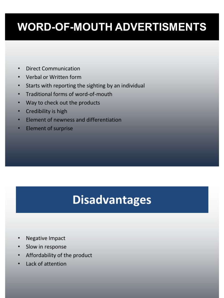 Word of Mouth Communication | PDF
