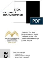 Medio Físico, Natural Y Transformado: Taller de Diseño I