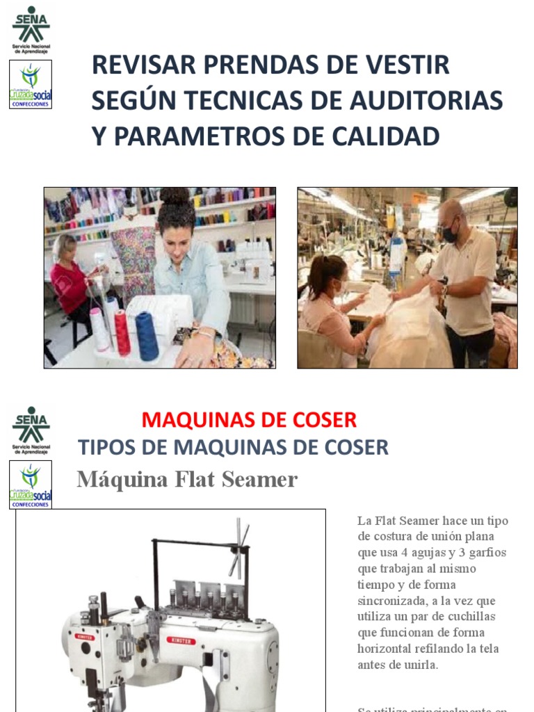 Revisar Prendas de Vestir (11) X | PDF | Máquina de coser | Bienes ...