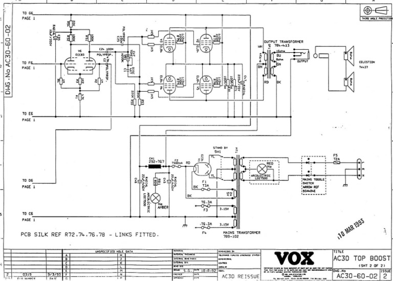 Vox AC30 93PA Schematic PDF