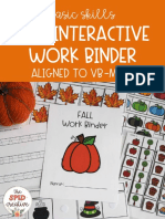 Fall Interactive Work Binder: Aligned To Vb-Mapp