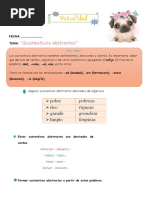 7.4 Ortografía de Los Sustantivos Abstractos