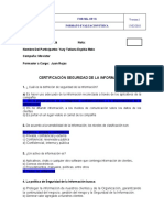 EVALUACIÓN SEGURIDAD DE LA INFORMACIÓN - Con Respuestas