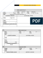 PDPR Lesson Plan for English Form 5